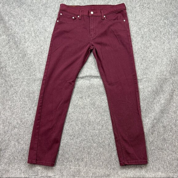 Levi's Slim Fit Jeans in Deep Burgundy - Picture 2 of 14
